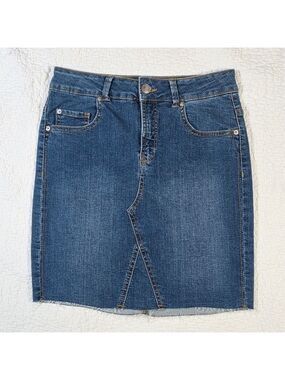 Liquid x Vintage Y2K Stretch Denim Skirt
